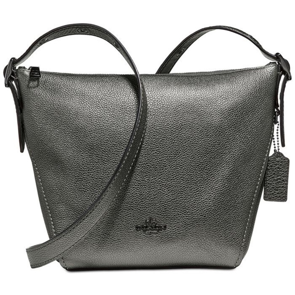 COACH Metallic Leather Dufflette Crossbody